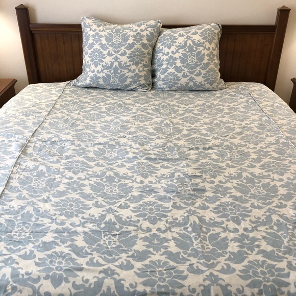 Pottery Barn Bedding Linen Blend King Duvet 2 Shams Poshmark